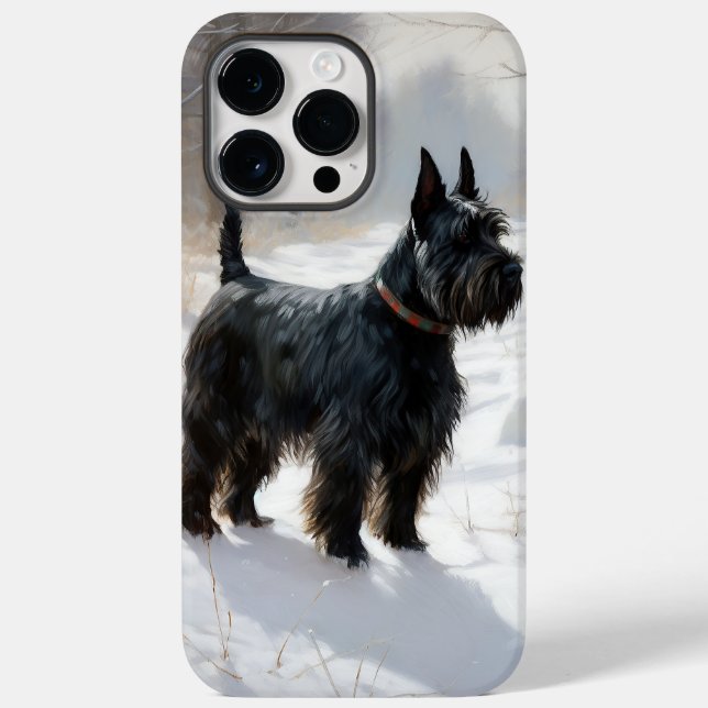 Scottish Terrier Let It Snow Christmas Case-Mate iPhone Hülle (Rückseite)