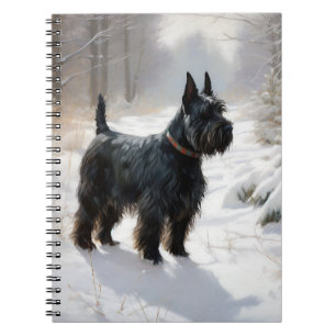 Scottish Terrier Let It Snow Christmas Notizblock
