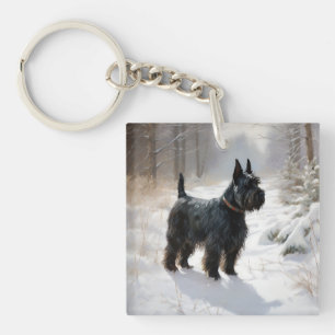 Scottish Terrier Let It Snow Christmas Schlüsselanhänger