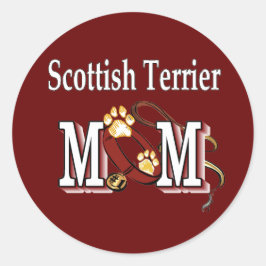 Scottish Terrier MAMA Gifts Runder Aufkleber