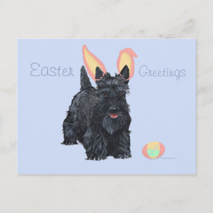 Scottish Terrier Oaster Feiertagspostkarte