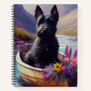 Scottish Terrier on a Paddle: Ein Landschaftliches Notizbuch