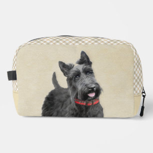 Scottish Terrier Painting Black Original Dog Art Waschbeutel