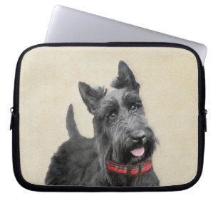 Scottish Terrier Painting - Niedliche Original Dog Laptopschutzhülle