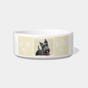 Scottish Terrier Painting - Niedliche Original Dog Napf