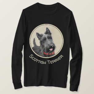 Scottish Terrier Painting - Niedliche Original Dog T-Shirt