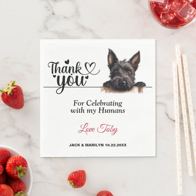 Scottish Terrier Paper Napkin Serviette (Beispiel)
