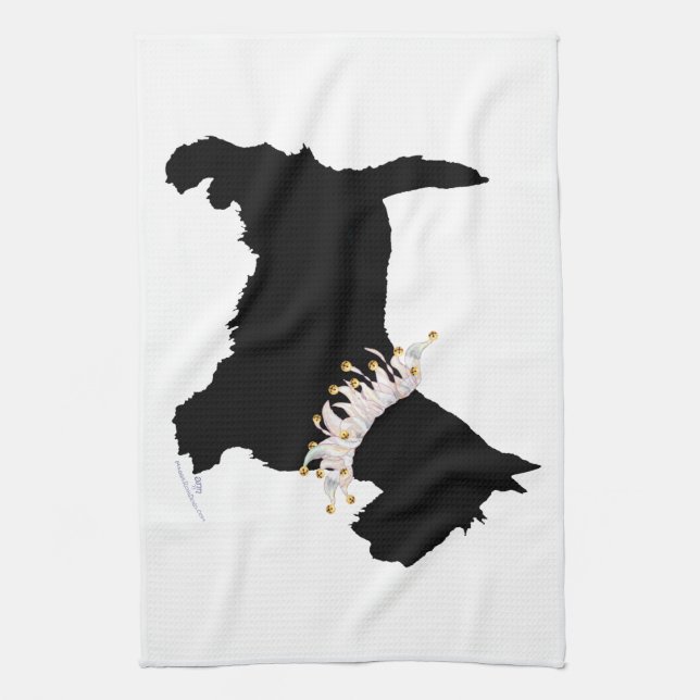 Scottish Terrier Party Animal Handtuch (Vertikal)