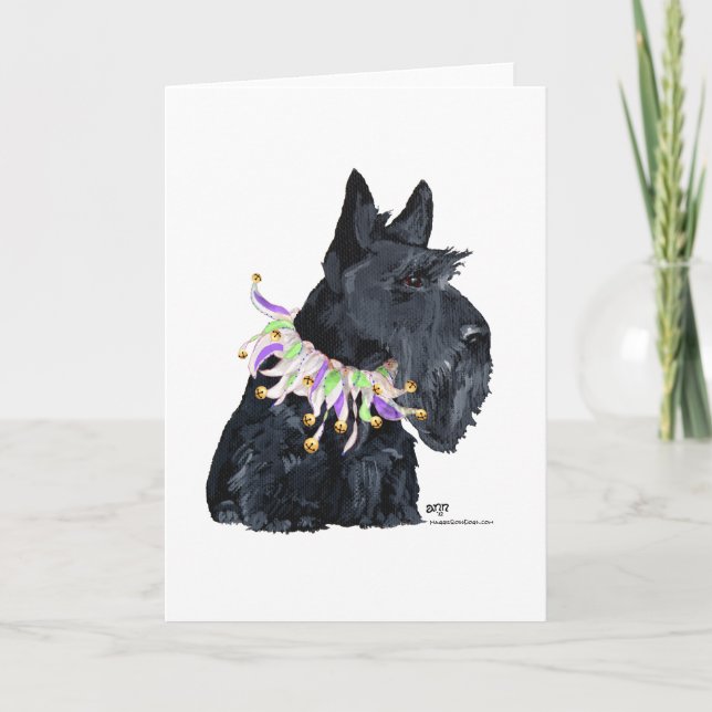 Scottish Terrier Party Animal Karte (Vorderseite)