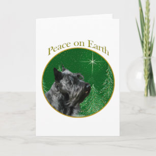 Scottish Terrier Peace Feiertagskarte