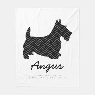 Scottish Terrier Personalisiert Fleecedecke
