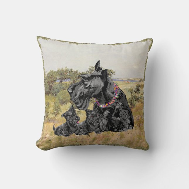 Scottish Terrier Pillow Kissen (Vorderseite)