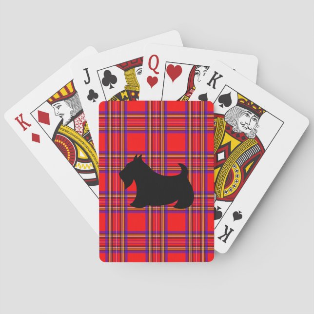 Scottish Terrier Playing Cards Gift Spielkarten (Rückseite)