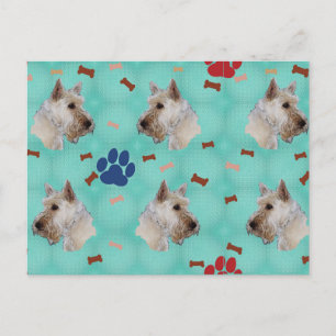 Scottish Terrier Portrait Postkarte