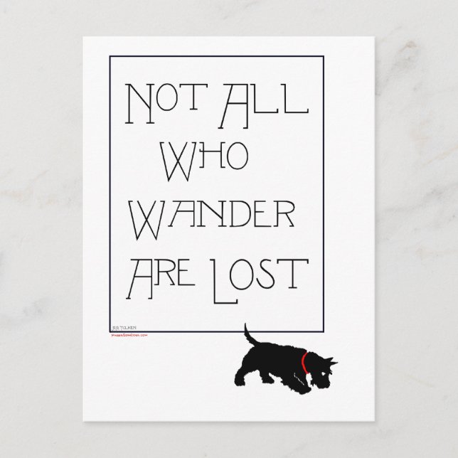 Scottish Terrier Post Card Postkarte (Vorderseite)