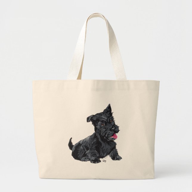 Scottish Terrier Puppy Jumbo Stoffbeutel (Vorne)