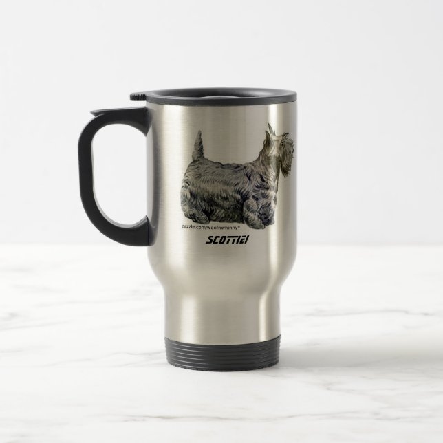 Scottish Terrier Reisebecher (Links)