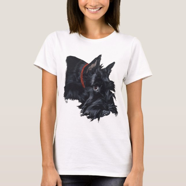 Scottish Terrier Resting T-Shirt (Vorderseite)