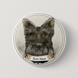 Scottish Terrier Rondo Button