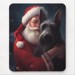 Scottish Terrier Santa Claus Weihnachten Mousepad
