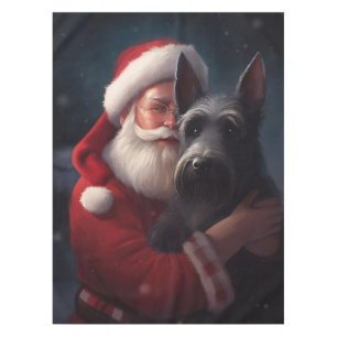 Scottish Terrier Santa Claus Weihnachten Tischdecke