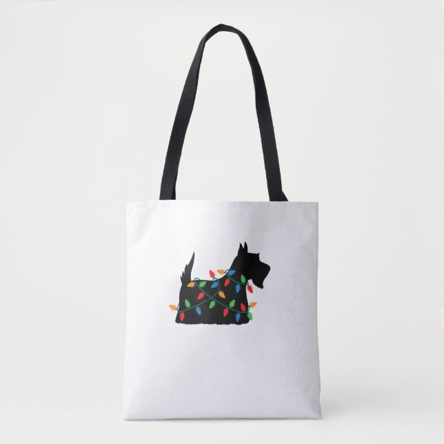 Scottish Terrier Scottie Dog Christmas Lights Gift (Vorderseite)