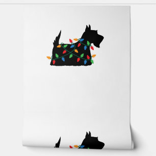 Scottish Terrier Scottie Dog Christmas Lights Gift Tapete