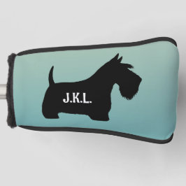 Scottish Terrier Scottie Dog Custom Name Initials Golf Headcover