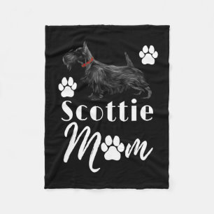 Scottish Terrier Scottie Dog Mama Fleecedecke
