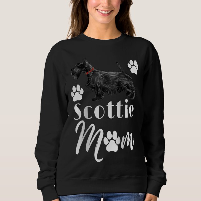 Scottish Terrier Scottie Dog Mama Sweatshirt (Vorderseite)
