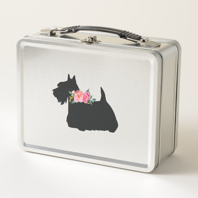 Scottish Terrier Scottie Dog Metall Brotdose (Vorderseite)