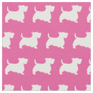 Scottish Terrier Scottie Dog Pet Scotty Pink Stoff