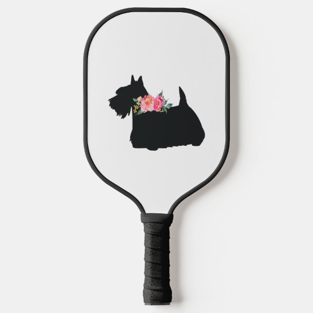 Scottish Terrier Scottie Dog Pickleball Schläger (Vorderseite)