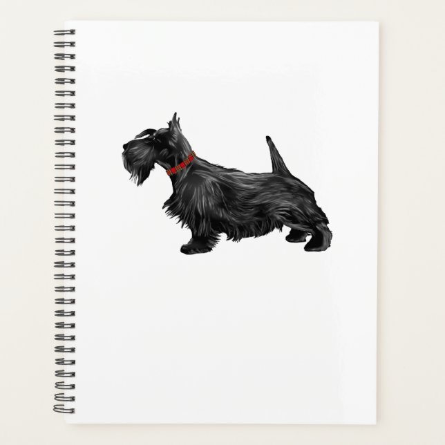Scottish Terrier Scottie Dog Planer (Vorderseite)