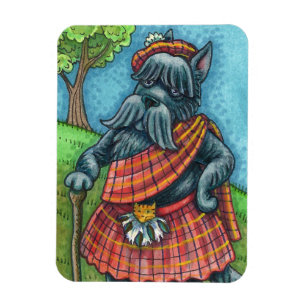 SCOTTISH TERRIER, SCOTTIE DOG PRIDE Kilt Sporran Magnet
