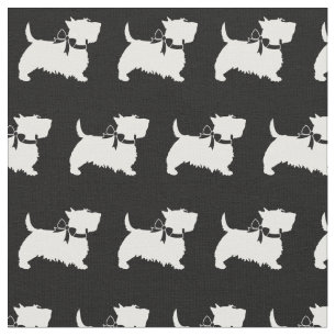 Scottish Terrier Scottie Dog Silhouette Pet Scotty Stoff