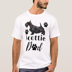 Scottish Terrier Scottie Dog Vater T-Shirt