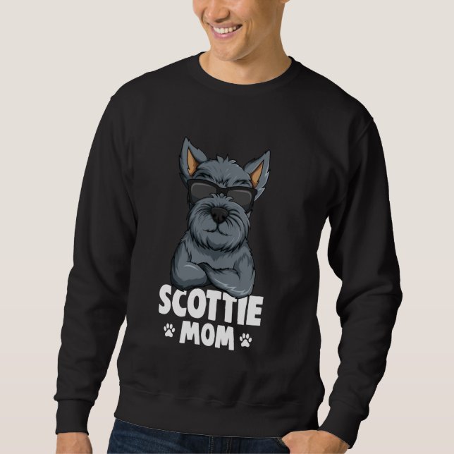 Scottish Terrier Scottie Mama Dog Sweatshirt (Vorderseite)
