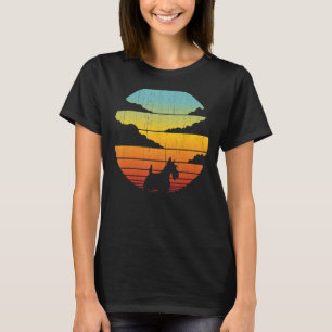 Scottish Terrier Scottie Retro Vintag 60er 70er Su T-Shirt