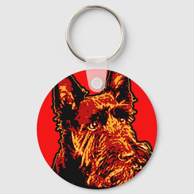 Scottish Terrier (Scottie) Schlüsselanhänger (Vorderseite)
