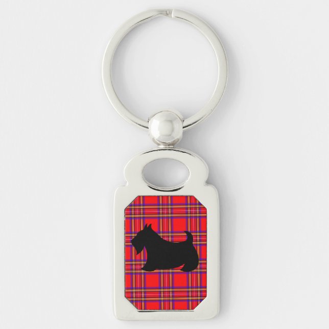 Scottish Terrier Scotty Dog Keyring Gift Schlüsselanhänger (Vorderseite)