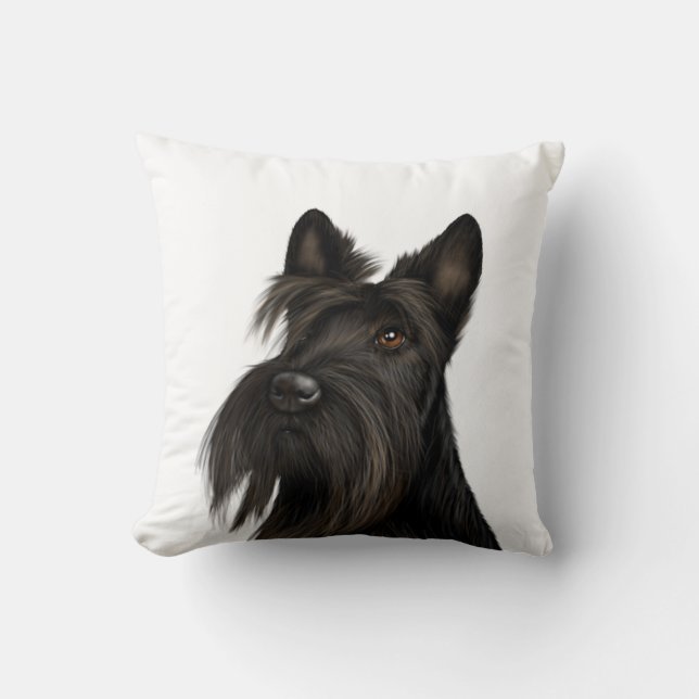 Scottish Terrier (Scotty Dog)  Kissen (Vorderseite)