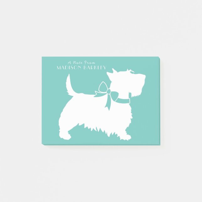 Scottish Terrier Scotty Dog Puppy Scottie Post-it Post-it Klebezettel (Vorderseite)