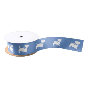 Scottish Terrier Scotty Dog Puppy Scottie Satinband