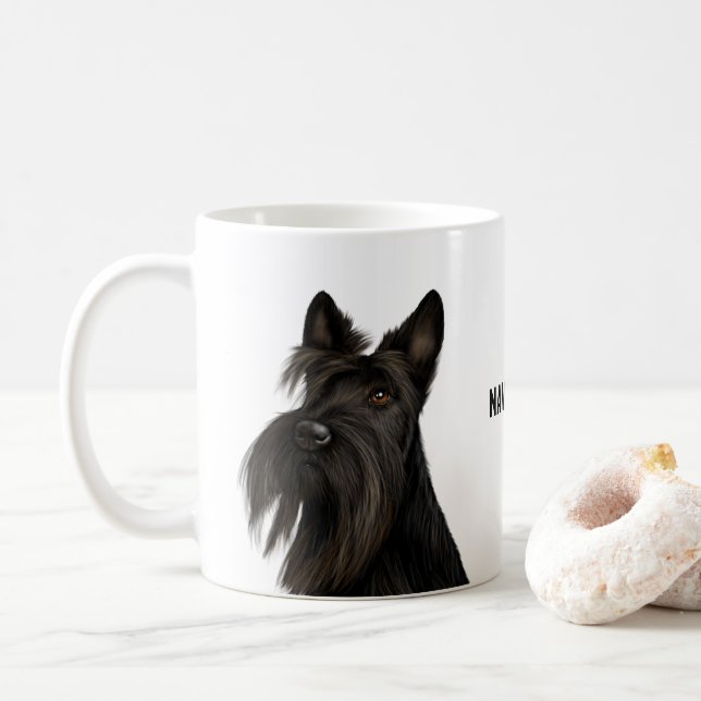 Scottish Terrier (Scotty Dog) Tasse (Mit Donut)