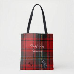 Scottish Terrier (Scotty) Tartan. bearbeitbar