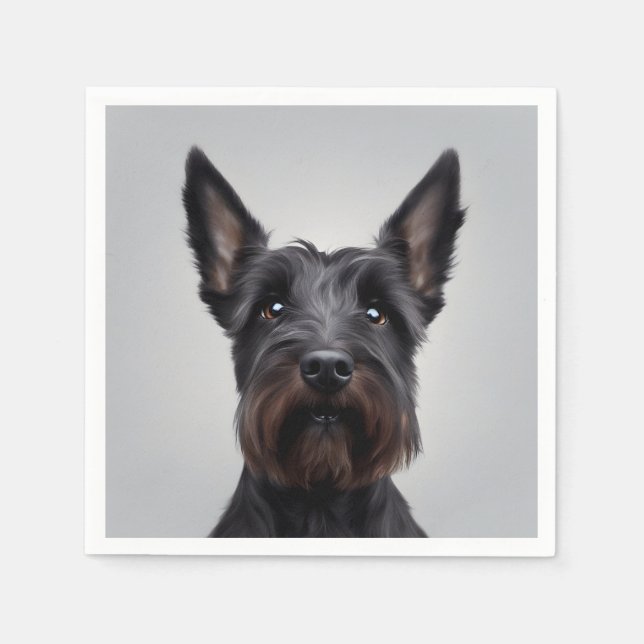 Scottish Terrier Serviette (Vorderseite)