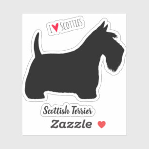 Scottish Terrier Silhouette Scottie Dog Aufkleber
