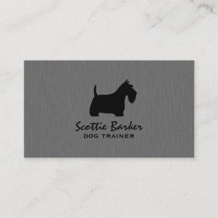 Scottish Terrier Silhouette   Scottie Dog Visitenkarte