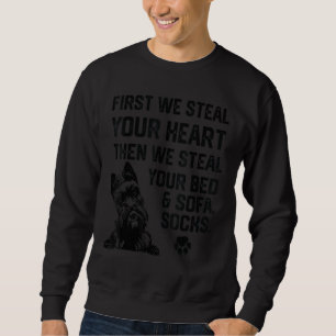 Scottish Terrier Steal Your Heart Steve Your Bed Sweatshirt